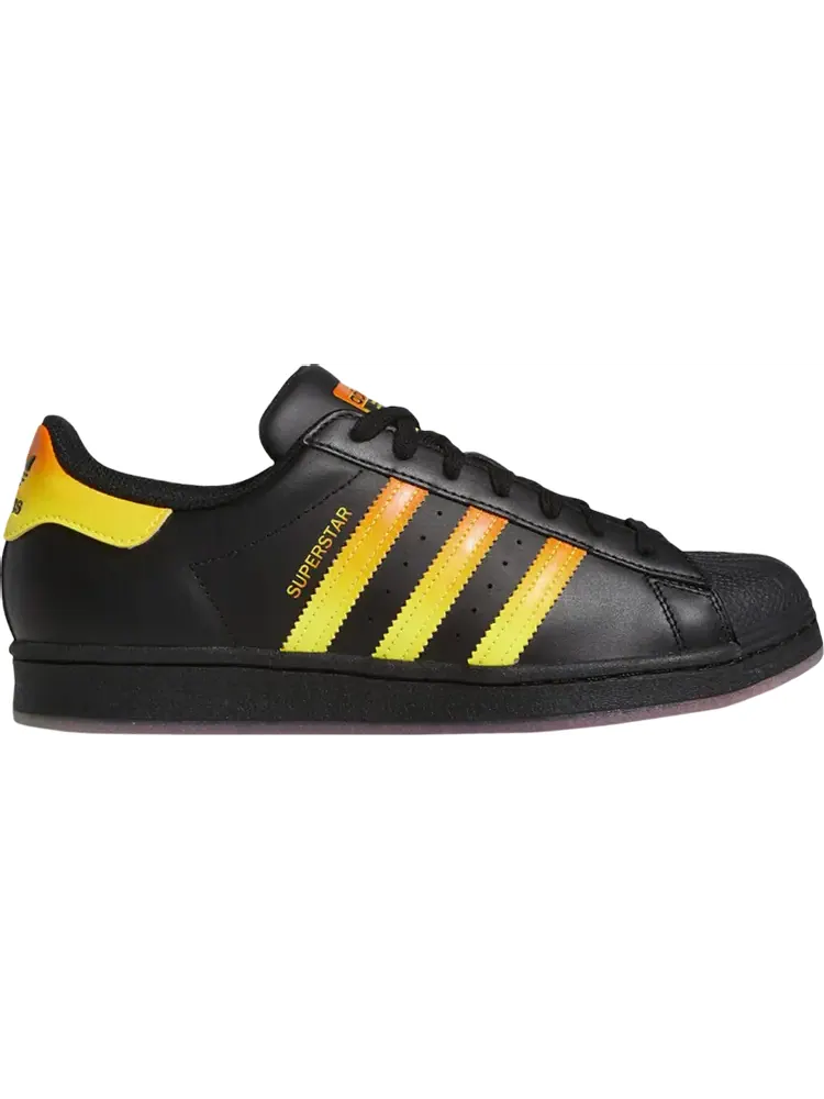Кроссовки Adidas Superstar 'Black Beam Yellow Gradient' — изображение 1 из 1, черный