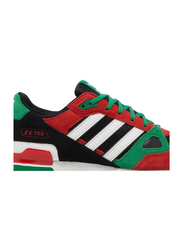 Кроссовки ZX 750 'Red Green' — изображение 2 из 8, красный зеленый