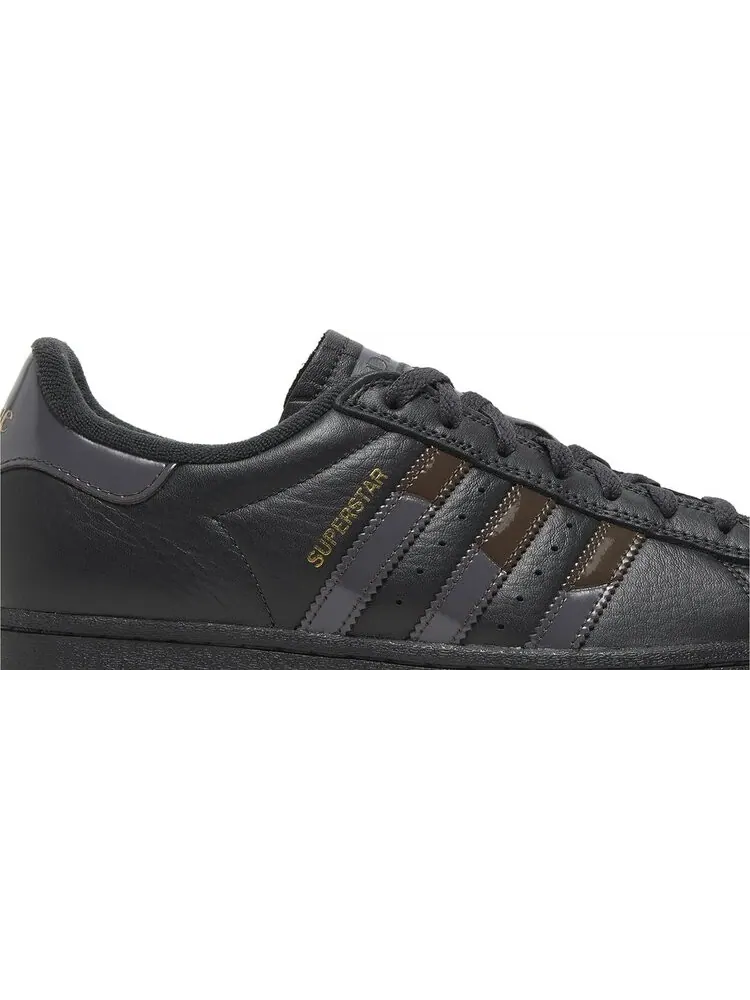 Кроссовки Dime x Superstar ADV 'Carbon Brown' — изображение 2 из 4, черный