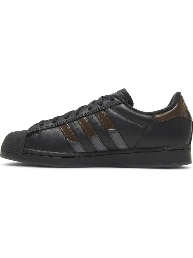 Кроссовки Dime x Superstar ADV 'Carbon Brown' — изображение 3 из 4, черный