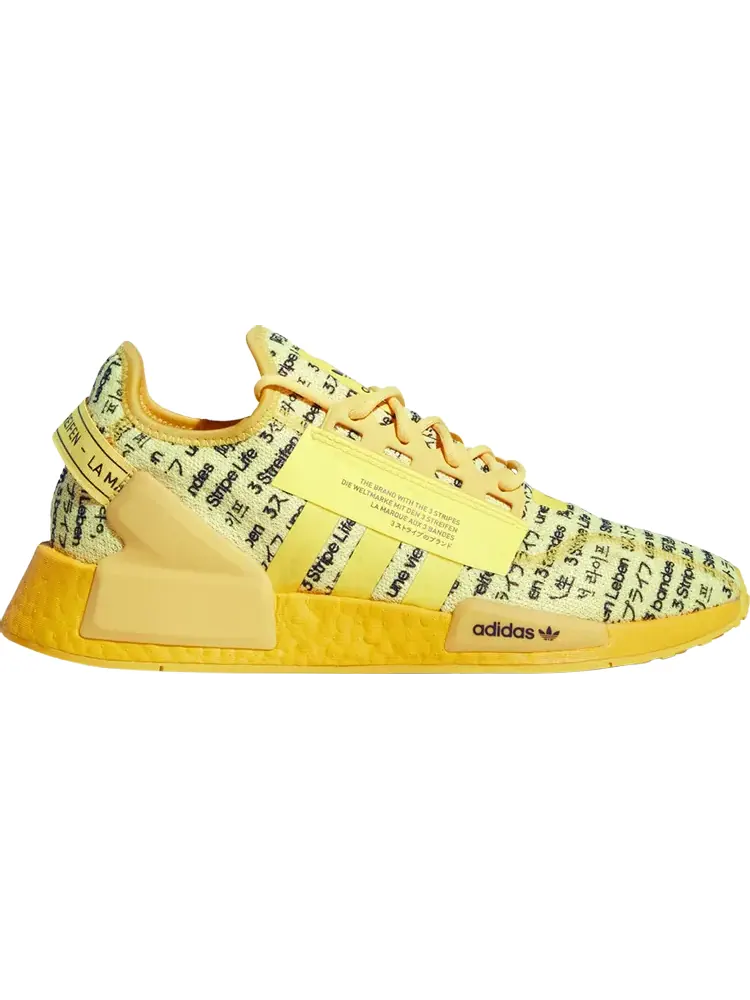 Кроссовки Adidas NMD_R1 V2 'All Over Print' — изображение 1 из 1, желтый