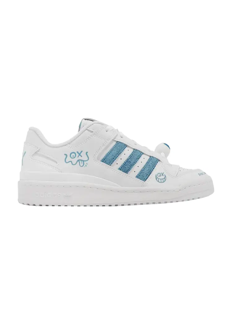 Кроссовки adidas André Saraiva x Forum Low Classic 'Love Union' — изображение 1 из 1, белый/белый/белый