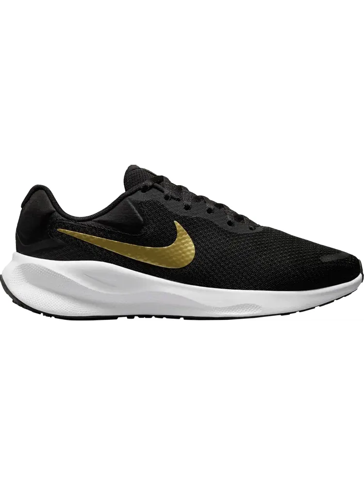 Кроссовки Wmns Revolution 7 Wide 'Black Metallic Gold' — изображение 1 из 1, черный