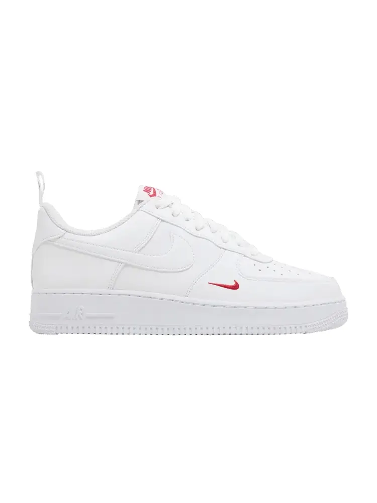 Кроссовки Nike Air Force 1 '07 'Red Mini Swoosh' — изображение 1 из 9, белый/красный/белый