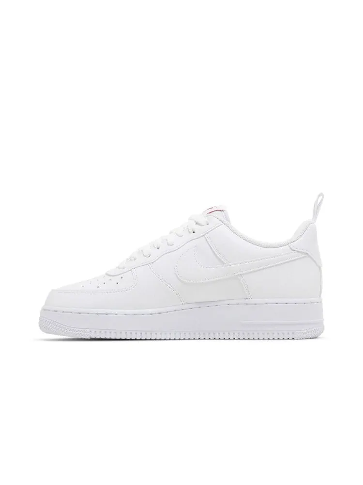 Кроссовки Nike Air Force 1 '07 'Red Mini Swoosh' — изображение 4 из 9, белый/красный/белый