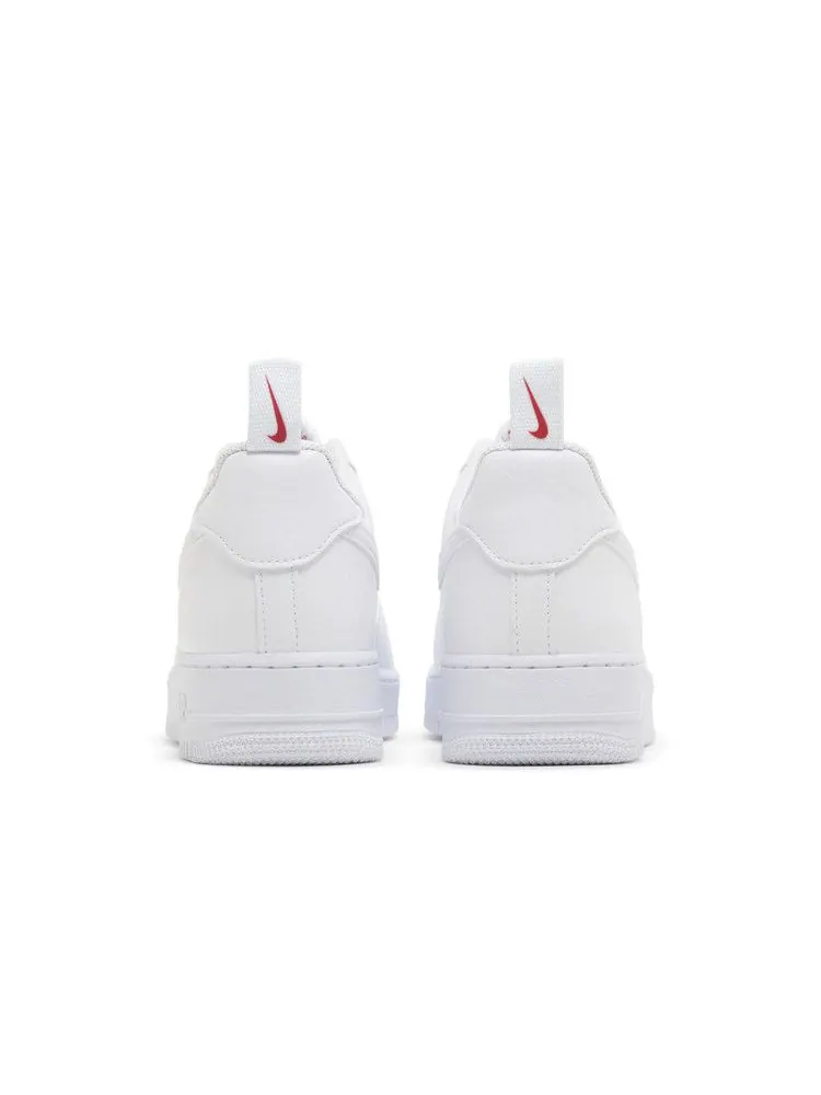 Кроссовки Nike Air Force 1 '07 'Red Mini Swoosh' — изображение 7 из 9, белый/красный/белый