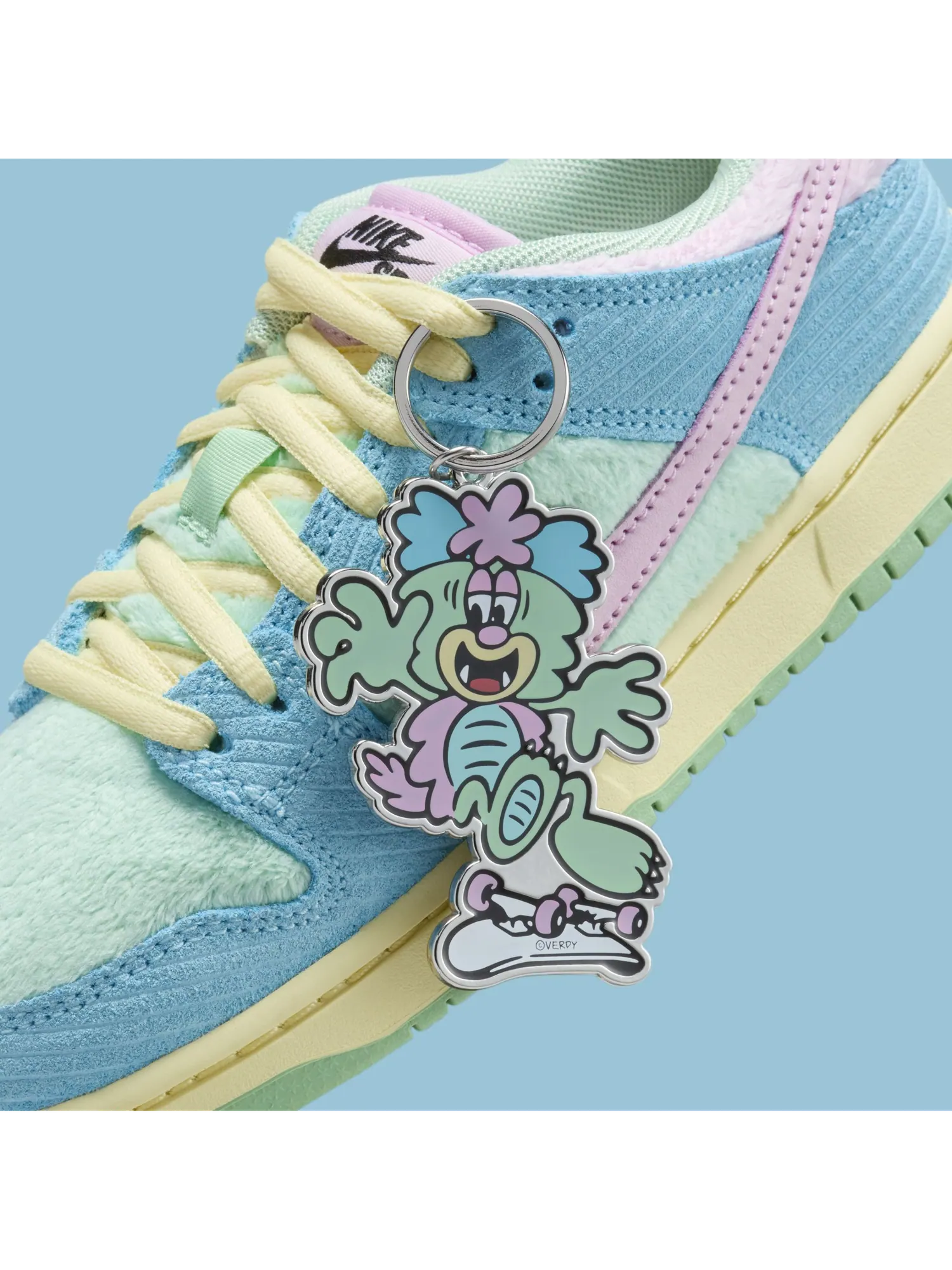Кроссовки детские Nike SB Dunk Low Pro x Verdy 'Visty' — изображение 2 из 9, голубой/зеленый