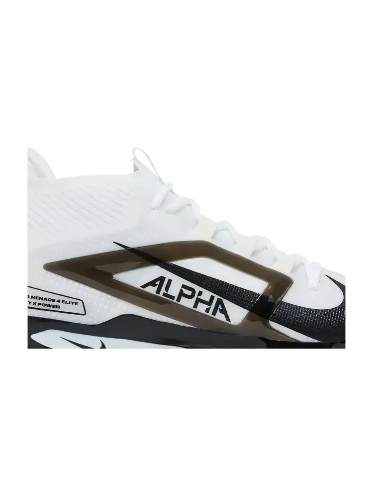 Кроссовки Nike Alpha Menace Elite 4 'White Black' — изображение 2 из 8, белый