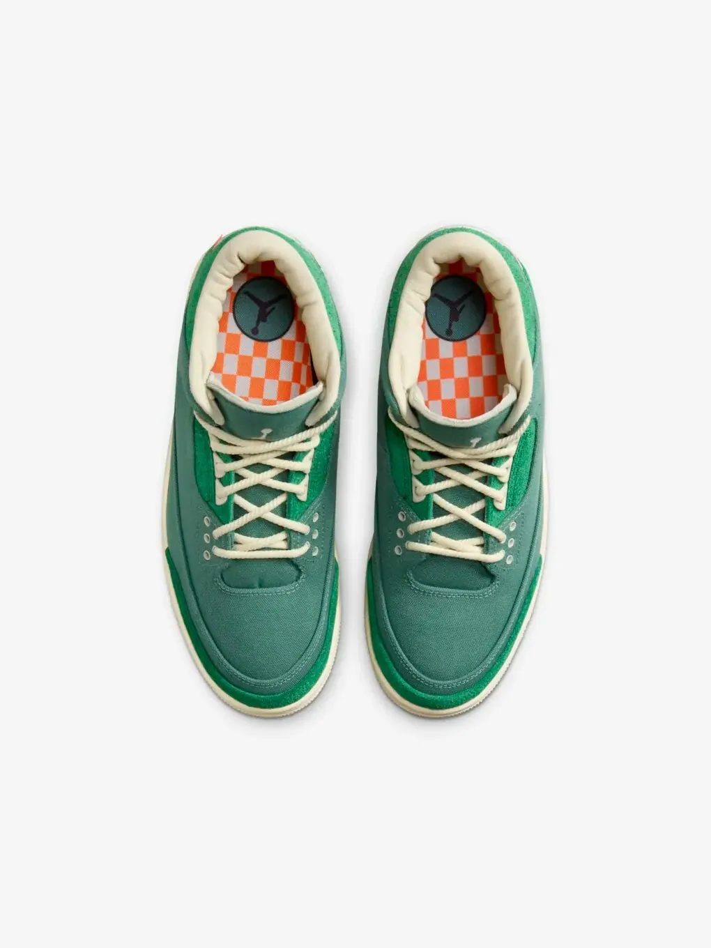 Кроссовки Air Jordan 3 Retro x Nina Chanel Abney Bicoastal and Malachite — изображение 3 из 11, зеленый
