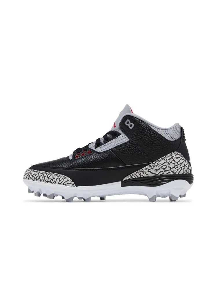 Кроссовки Air Jordan 3 Retro TD Cleat — изображение 3 из 4, черный