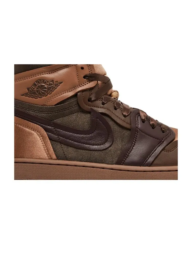 Кроссовки Air Jordan Wmns Air Jordan 1 High Method of Make Archaeo Brown — изображение 2 из 6, коричневый