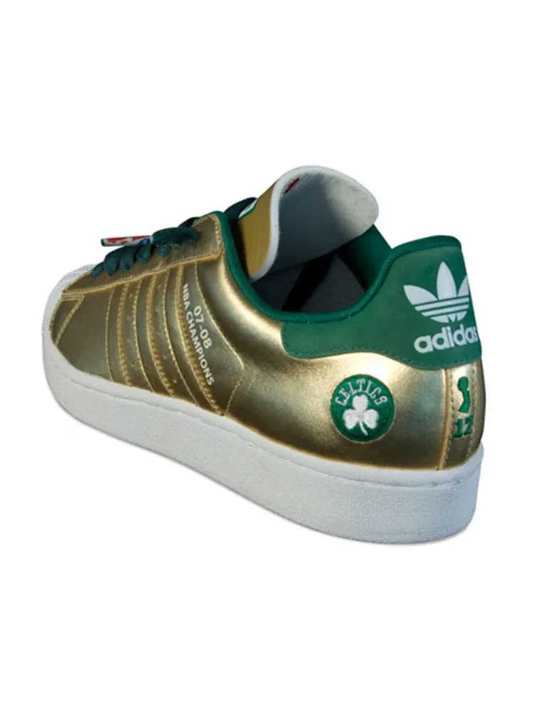 Кроссовки Adidas Superstar 1 Celtics, NBA 07-08 Champions — изображение 3 из 6, золото