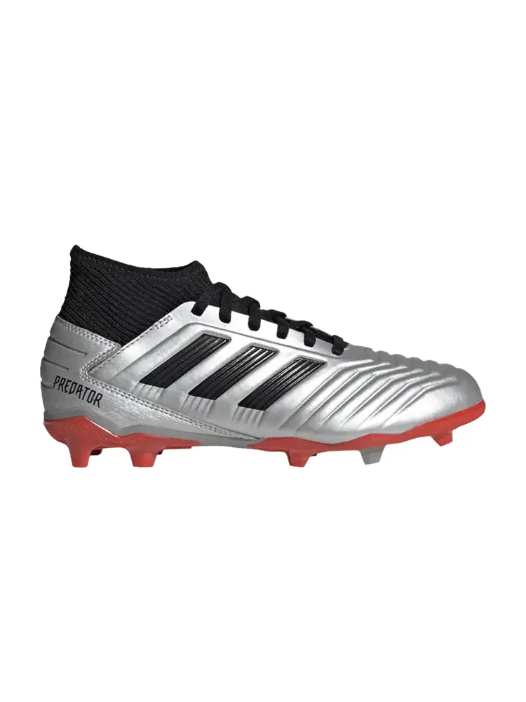 Кроссовки Predator 19.3 FG J 'Silver Metallic Red' — изображение 1 из 1
