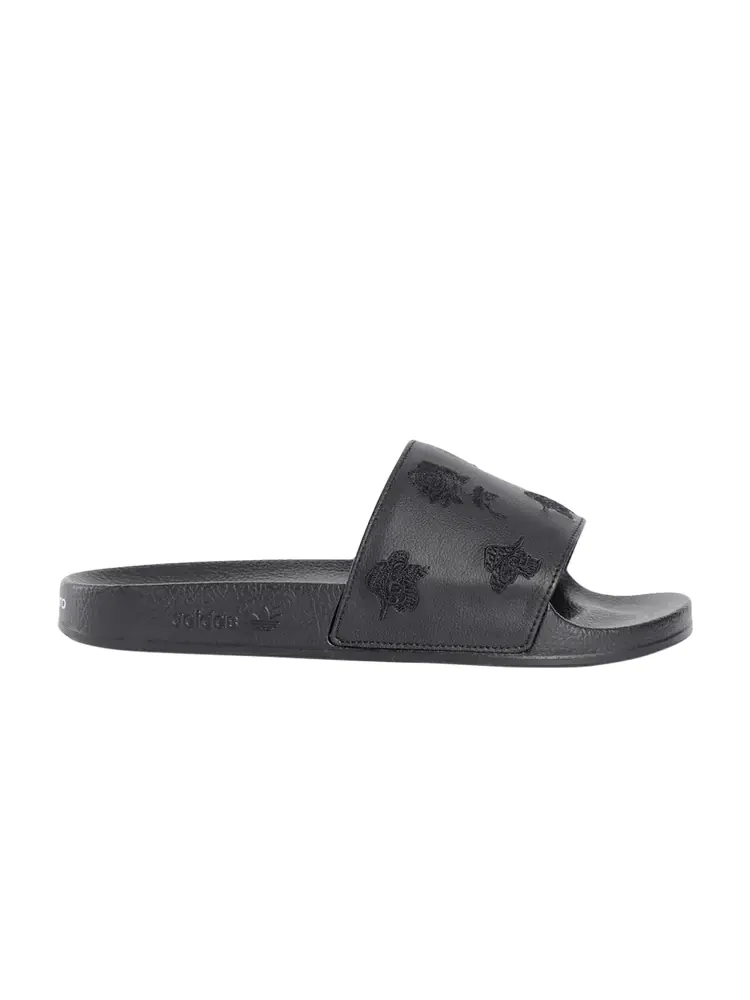 Кроссовки Adidas Y-3 Adilette AOP 'Rose Black' — изображение 1 из 1, черный