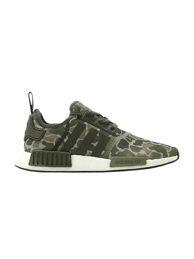 Кроссовки adidas NMD_R1 'Camo' — изображение 1 из 1, зеленый/черный/белый