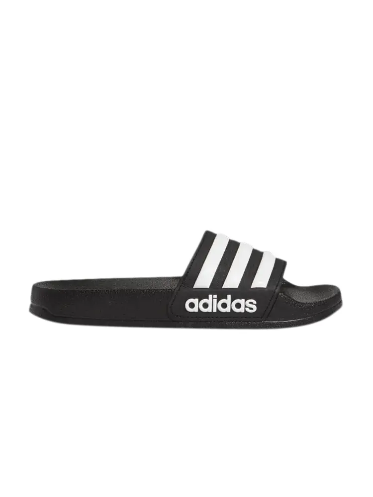Сандалии adidas Adilette Shower Slides J 'Core Black' — изображение 1 из 1, черный/белый/черный