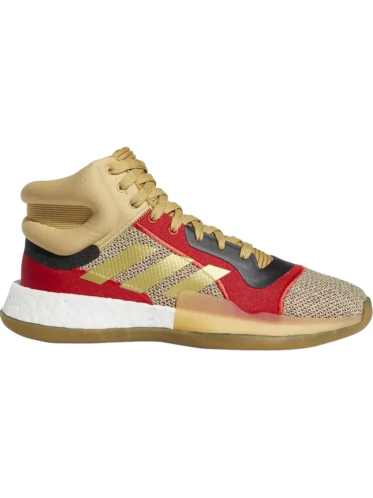 Кроссовки Adidas Marquee Boost 'Red Gold' — изображение 1 из 1, красный