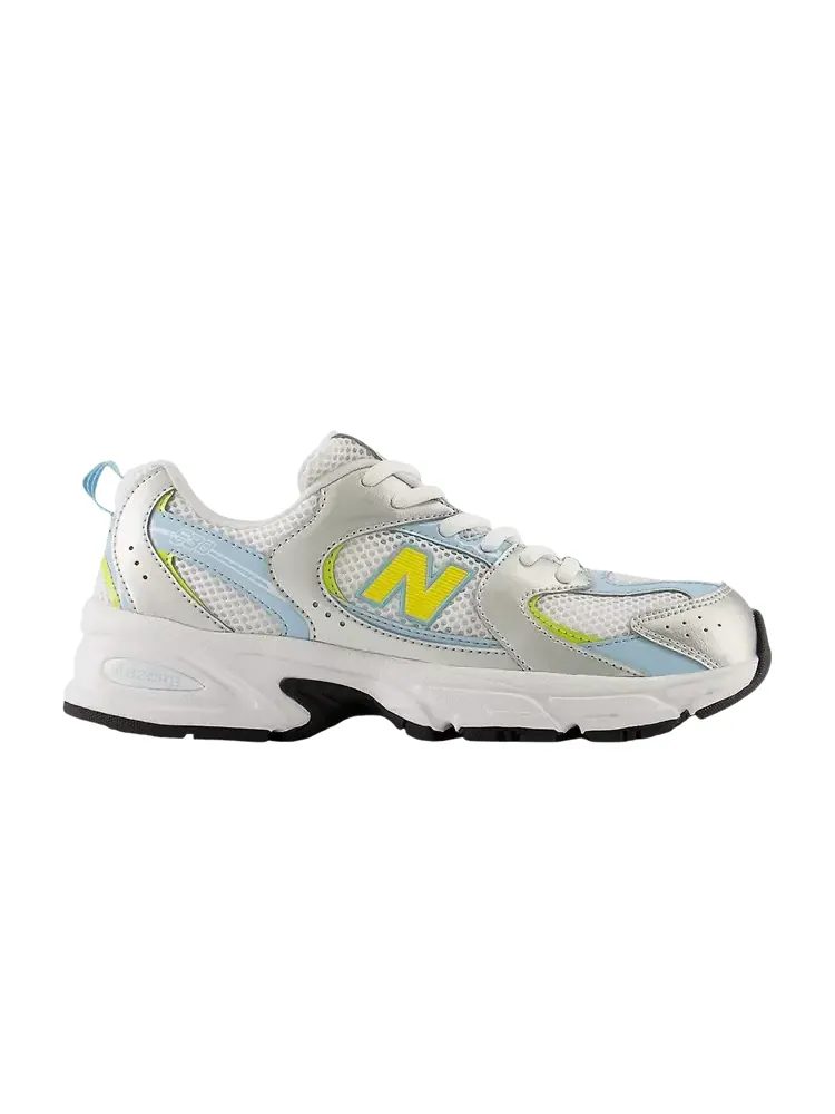 Кроссовки New Balance 530 Lace Big Kid 'Light Silver Metallic' — изображение 1 из 1, серебряный