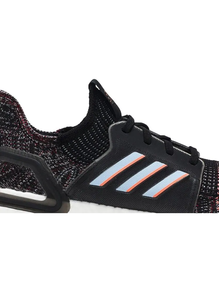 Кроссовки Adidas UltraBoost 2019 'Black Glow Blue' — изображение 2 из 8, черный