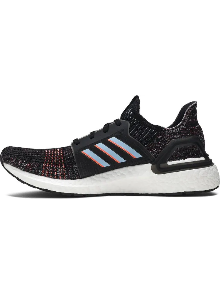 Кроссовки Adidas UltraBoost 2019 'Black Glow Blue' — изображение 3 из 8, черный