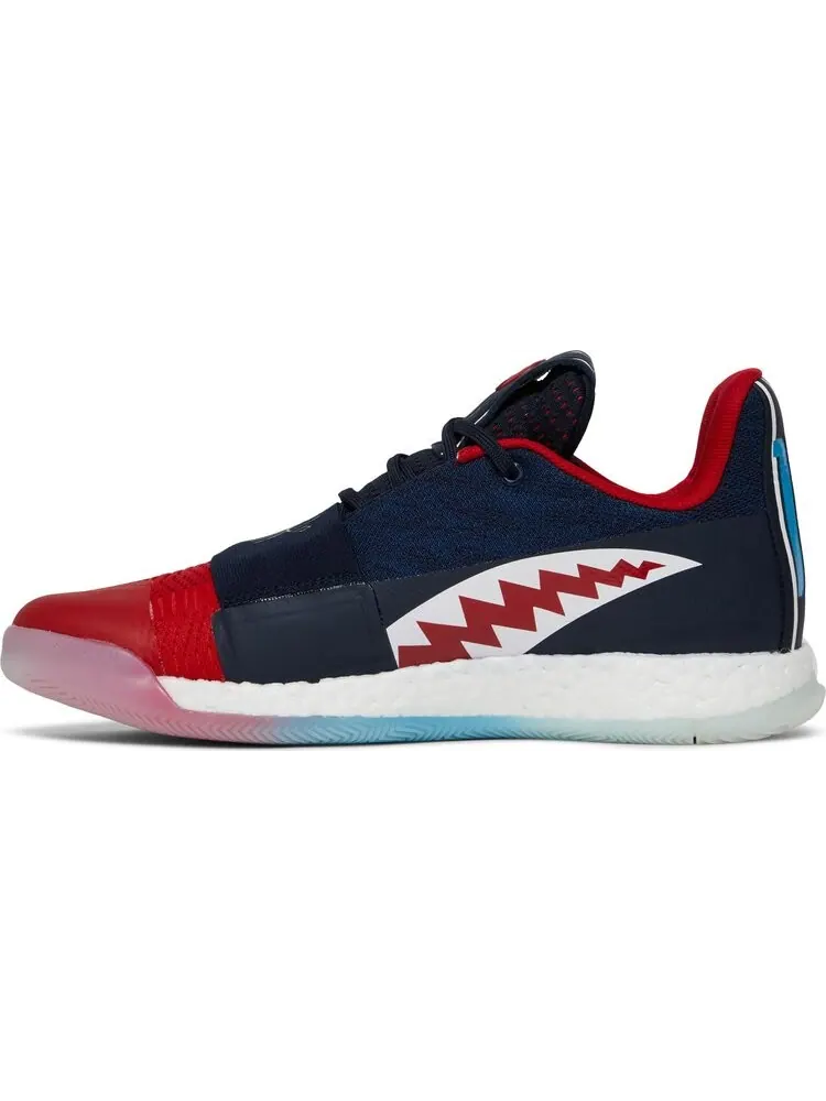 Кроссовки Adidas Harden Vol. 3 'Rockets 90s Jersey' — изображение 3 из 8, синий