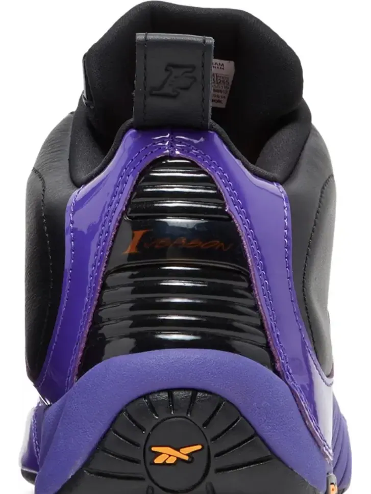 Кроссовки answer 4 'lakers' sample Reebok — изображение 7 из 8, черный