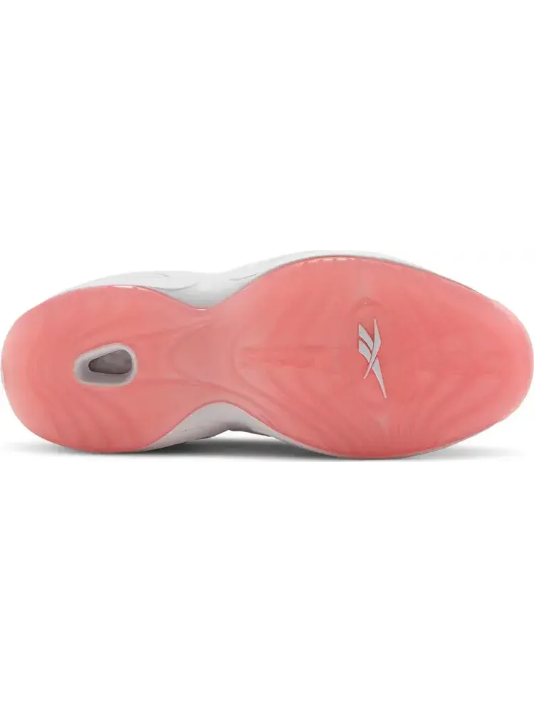 Кроссовки question mid 'pink toe' Reebok — изображение 4 из 8, белый