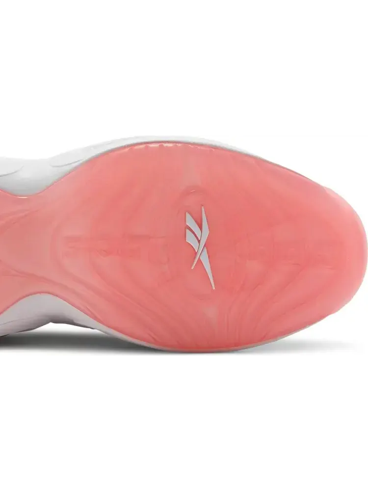 Кроссовки question mid 'pink toe' Reebok — изображение 5 из 8, белый