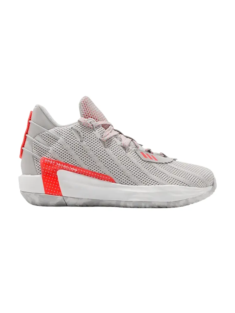 Кроссовки adidas Dame 7 GCA 'Standing Room Only' — изображение 1 из 1, серый/красный/белый