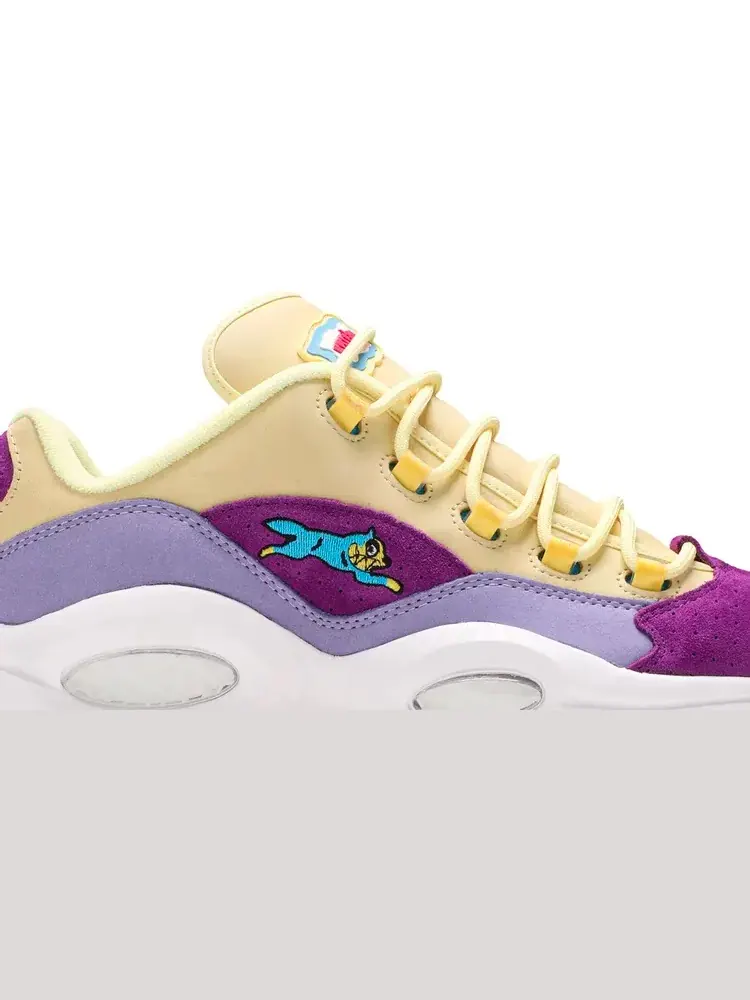 Кроссовки bbc ice cream x question low 'yellow lilac glow' Reebok — изображение 2 из 8, мульти