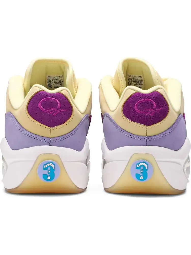 Кроссовки bbc ice cream x question low 'yellow lilac glow' Reebok — изображение 6 из 8, мульти