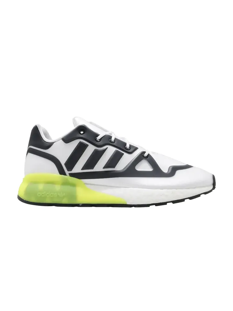 Кроссовки adidas ZX 2K Boost Futureshell 'White Acid Yellow' — изображение 1 из 1, белый/черный/желтый