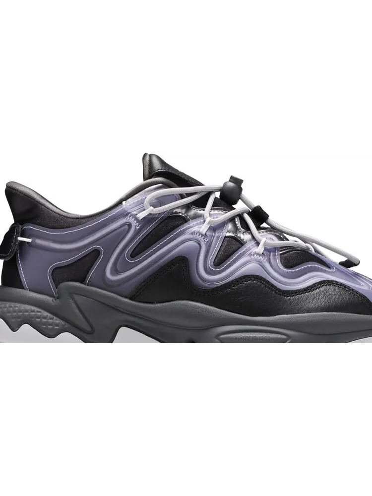 Кроссовки Adidas Wmns Ozweego Plus 'Black Dust Purple' — изображение 2 из 8, черный
