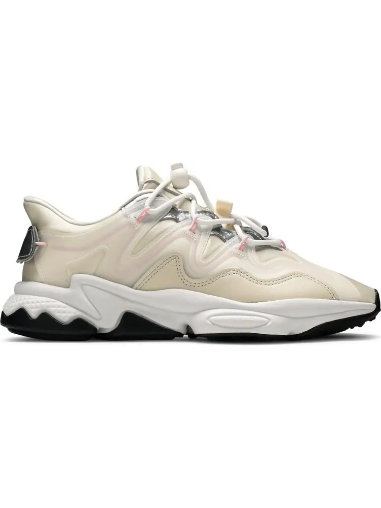 Кроссовки Adidas Wmns Ozweego Plus 'Chalk White Pink' — изображение 1 из 8, бежевый