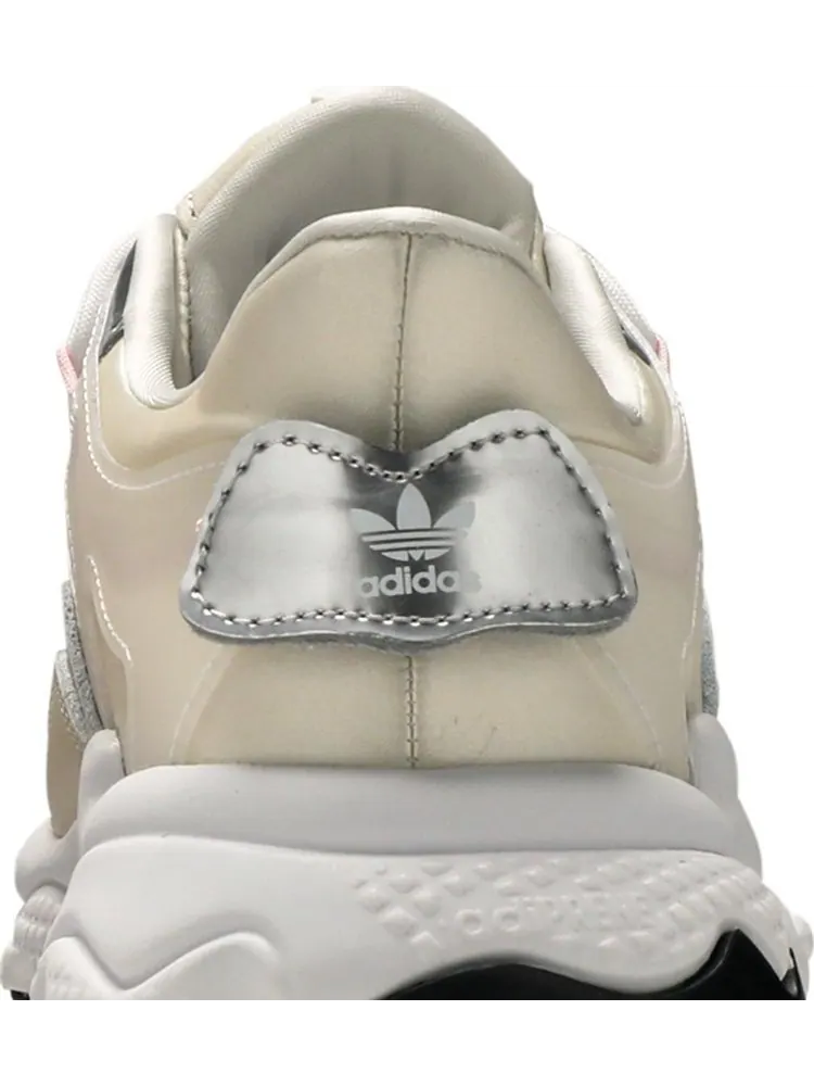 Кроссовки Adidas Wmns Ozweego Plus 'Chalk White Pink' — изображение 7 из 8, бежевый