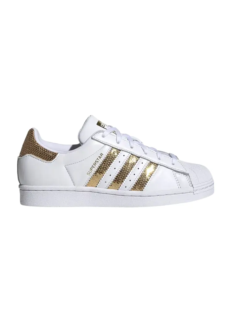 Кроссовки Adidas Wmns Superstar — изображение 1 из 1, белый/золотой