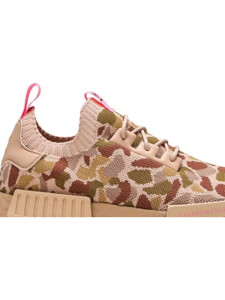 Кроссовки Adidas NMD_R1 Primeknit 'Camo Hyper Pop' — изображение 2 из 8, коричневый