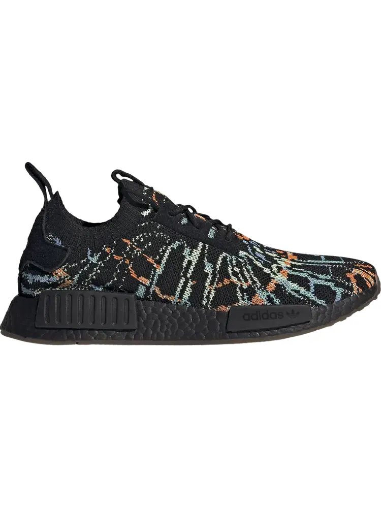 Мужские кроссовки Adidas NMD R1 Primeknit — изображение 1 из 1, черный/разноцветный