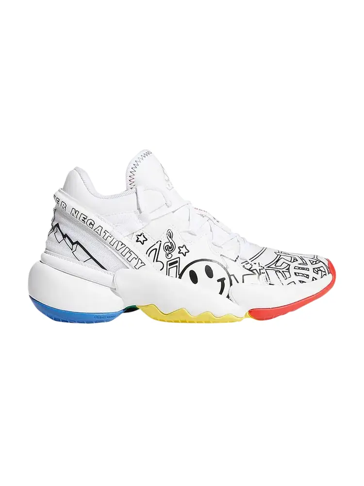 Кроссовки Adidas D.O.N. Issue #2 Big Kids — изображение 1 из 1, белый