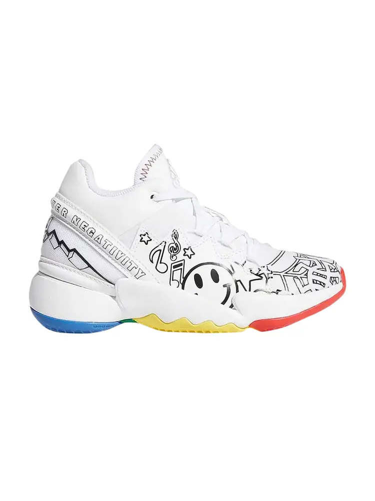 Кроссовки Adidas D.O.N. Issue #2 Little Kids — изображение 1 из 1, белый