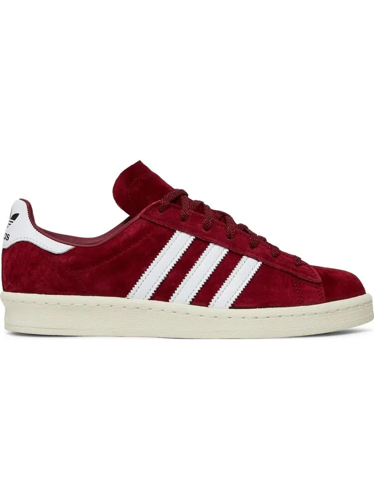 Кроссовки Adidas Campus 80s — изображение 1 из 8, бордовый/белый/черный