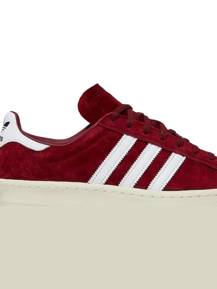 Кроссовки Adidas Campus 80s — изображение 2 из 8, бордовый/белый/черный