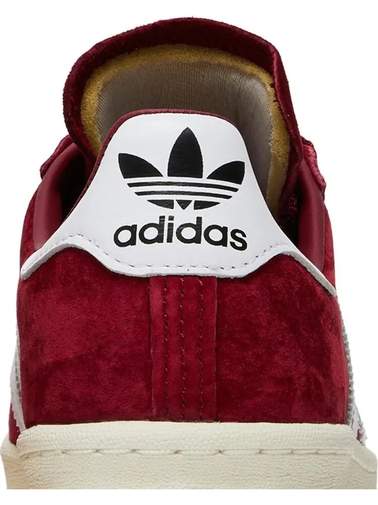 Кроссовки Adidas Campus 80s — изображение 7 из 8, бордовый/белый/черный