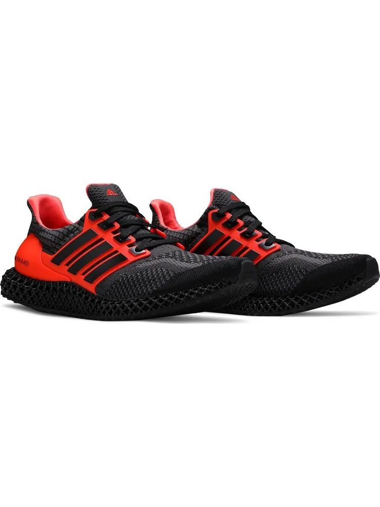 Кроссовки Adidas Ultra 4D 5.0 'Black Solar Red' — изображение 8 из 8, черный