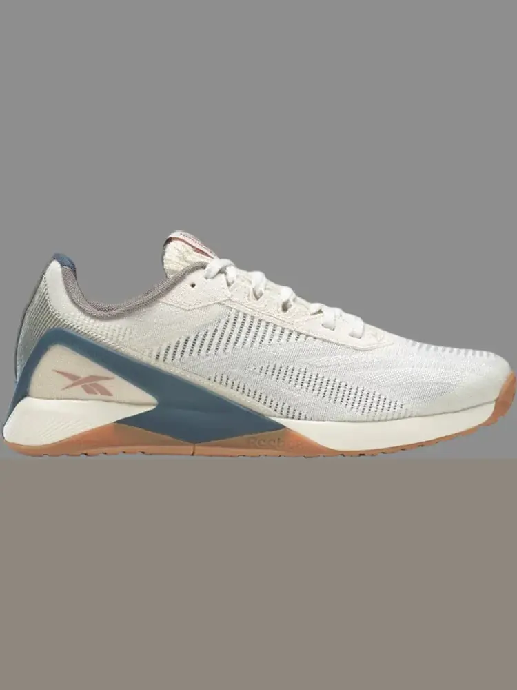 Кроссовки wmns nano x1 vegan 'classic white brave blue' Reebok, пломбир — изображение 1 из 1, бежевый