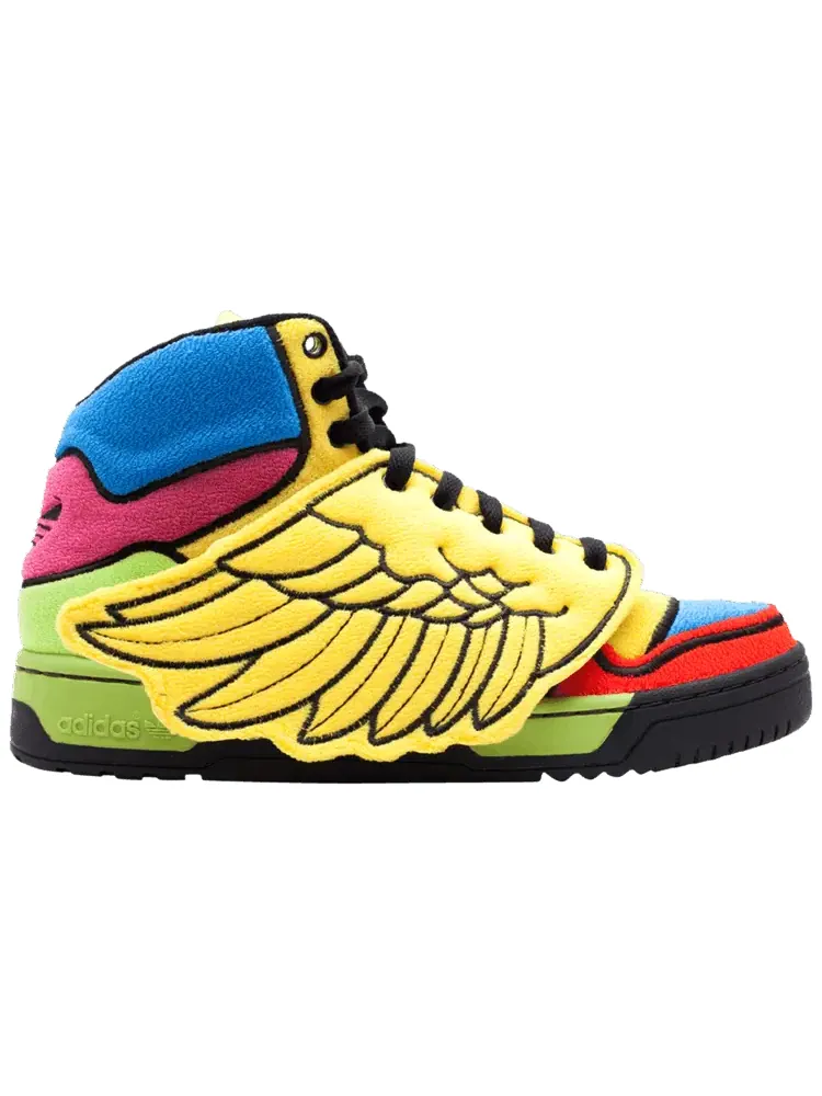 Кроссовки adidas Js Wings 'Jeremy Scott Rainbow' — изображение 1 из 1, желтый