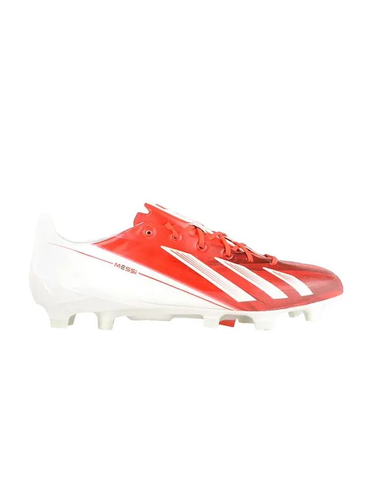 Кроссовки Messi Adizero F50 TRX FG 'White Red' — изображение 1 из 1, белый красный