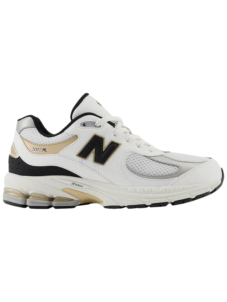 Кроссовки New Balance 2002R Big Kid 'White Black Gold' — изображение 1 из 1, белый черный золотистый
