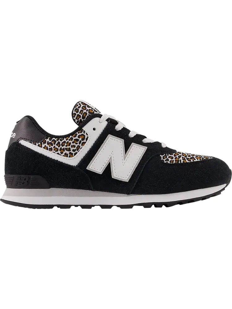 Кроссовки New Balance 574 Big Kid 'Leopard' — изображение 1 из 1, черный