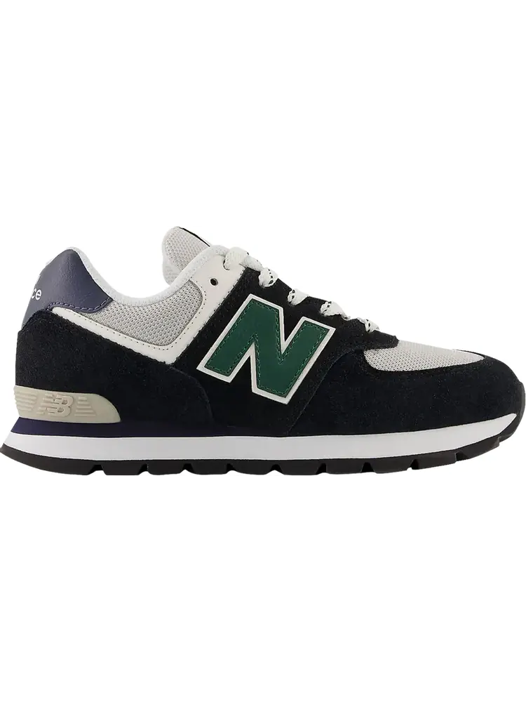 Кроссовки New Balance 574 Big Kid 'Black Nightwatch Green' — изображение 1 из 1, черный